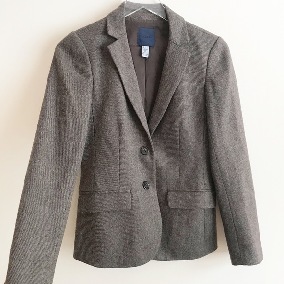J. Crew Jackets & Blazers - J Crew 100% Wool Slim Brown Blazer